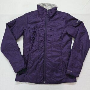 Columbia Omni-Heat Jacket Insulated Womens Small Full Zip Outdoors Coat Purple